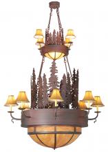  111636 - 54"W Walden Pine 2 Tier Chandelier