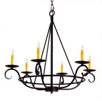  115989 - 32" Wide Estrella 6 Light Chandelier