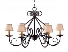  116413 - 36" Wide Jenna 6 Light Chandelier