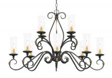  116728 - 48" Wide Zola 12 Light Two Tier Chandelier