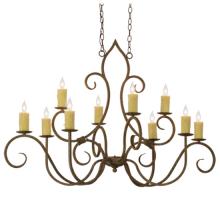  117425 - 48"L Clifton 10 LT Oblong Chandelier