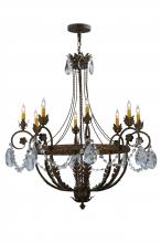  120414 - 39"W Antonia 8 LT Chandelier