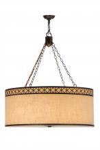  128049 - 36"W Cilindro Quatrefoil Textrene Pendant