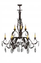  143064 - 38.5" Wide New Country French 9 Light Chandelier