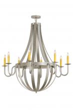  145268 - 48"W Barrel Stave Metallo 8 LT Chandelier