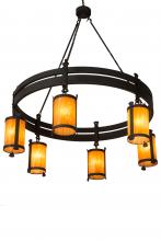  145571 - 54" Wide Beartooth 6 Light Chandelier