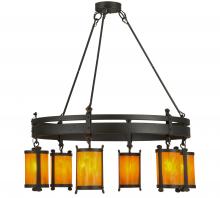  146064 - 54"W Beartooth 6 LT Chandelier