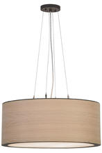  153283 - 24"W Cilindro White Oak Veneer Pendant