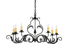  157238 - 42"L Augusta 6 LT Oblong Chandelier