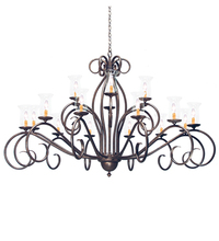  157991 - 72" Wide Sienna 18 Light Two Tier Chandelier