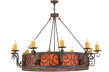  158394 - 56"W Delano 10 LT Chandelier