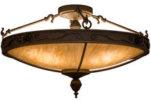  159823 - 28"W Arabesque Semi-Flushmount