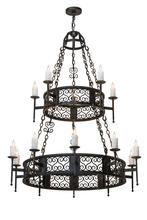  174330 - 48"W Toscano 15 LT Two Tier Chandelier