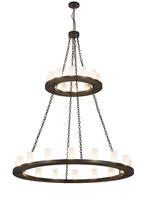  187925 - 60"W Loxley 28 LT Two Tier Chandelier