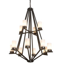  200633 - 42" Wide Galen 12 LT Two Tier Chandelier