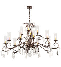  203867 - 62" Long Windsor 14 Light Oblong Chandelier