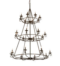  214036 - 60" Wide Estrella 24 Light Three Tier Chandelier