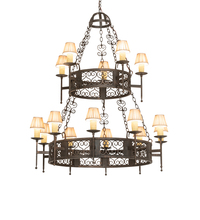  244797 - 48" Wide Toscano 15 Light Two Tier Chandelier