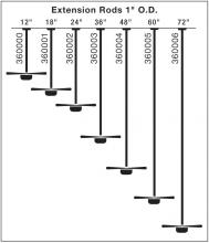  360006WCP - Fan Down Rod 72 Inch