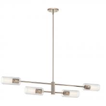  52681PN - Velestino 47.50" 4-Light Linear Chandelier in Polished Nickel