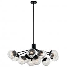  52703BK - Linear Chandelier Convertible 12Lt