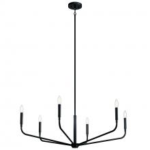  52719BK - Chandelier 6Lt