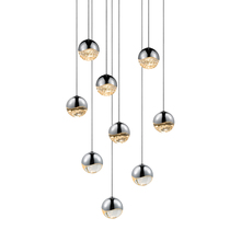 Sonneman 2916.01-SML - 9-Light Round Small LED Pendant