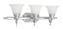  1283-91 - 3 Light Brushed Nickel Bath Light