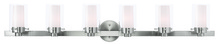  15456-91 - 6 Light Brushed Nickel Bath Light