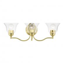  16933-02 - 3 Light Polished Brass Vanity Sconce