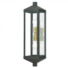  20583-07 - 2 Lt BZ Outdoor Wall Lantern