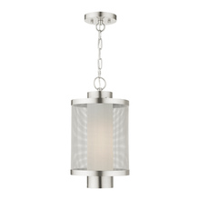  20687-91 - 1 Lt Brushed Nickel Pendant