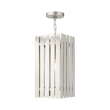  20757-91 - 1 Lt Brushed Nickel Outdoor Pendant Lantern