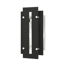  21772-04 - 1 Lt Black & Brushed Nickel Outdoor Wall Lantern