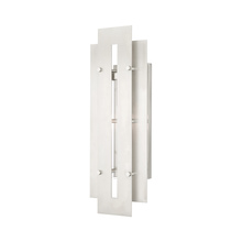  21773-91 - 1 Lt Brushed Nickel Outdoor Wall Lantern