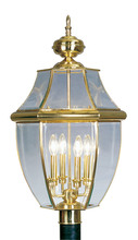  2358-02 - 4 Light PB Outdoor Post Lantern