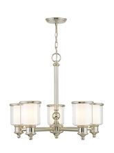  40205-35 - 5 Light Polished Nickel Chandelier