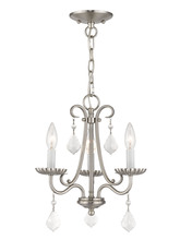  40873-91 - 3 Light Brushed Nickel Mini Chandelier