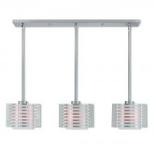  41033-91 - 3 Lt BN Linear Chandelier