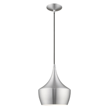  41186-66 - 1 Lt Brushed Aluminum Mini Pendant