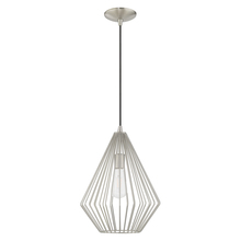  41325-91 - 1 Lt Brushed Nickel Mini Pendant