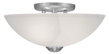  4207-91 - 2 Light Brushed Nickel Ceiling Mount