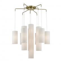  42657-01 - 15 Light Antique Brass Foyer Chandelier