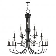  42688-04 - 21 Light Black Extra Large Chandelier