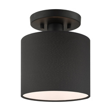  45661-04 - 1 Lt Black  Semi Flush