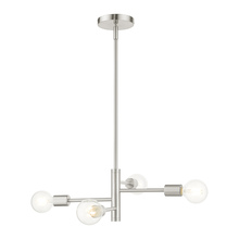  45864-91 - 4 Lt Brushed Nickel Chandelier