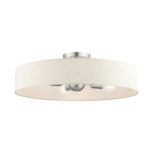  46038-91 - 4 Lt Brushed Nickel Semi Flush Mount