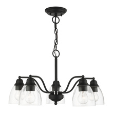  46335-04 - 5 Lt Black Chandelier