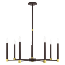  46887-07 - 7 Lt Bronze Chandelier