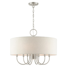  49806-91 - 7 Lt Brushed Nickel Pendant Chandelier